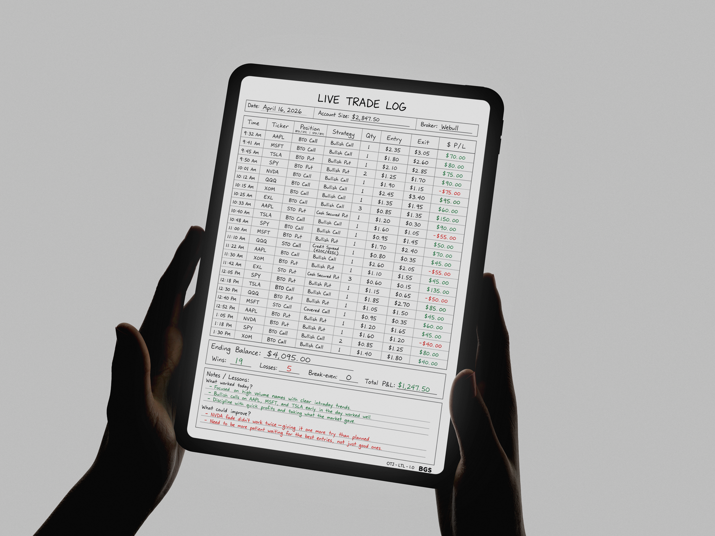 The Complete Options Trading Journal System: PDF + Google Sheets Bundle